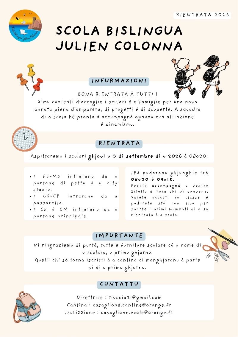 Rentrée 2026 - Corse